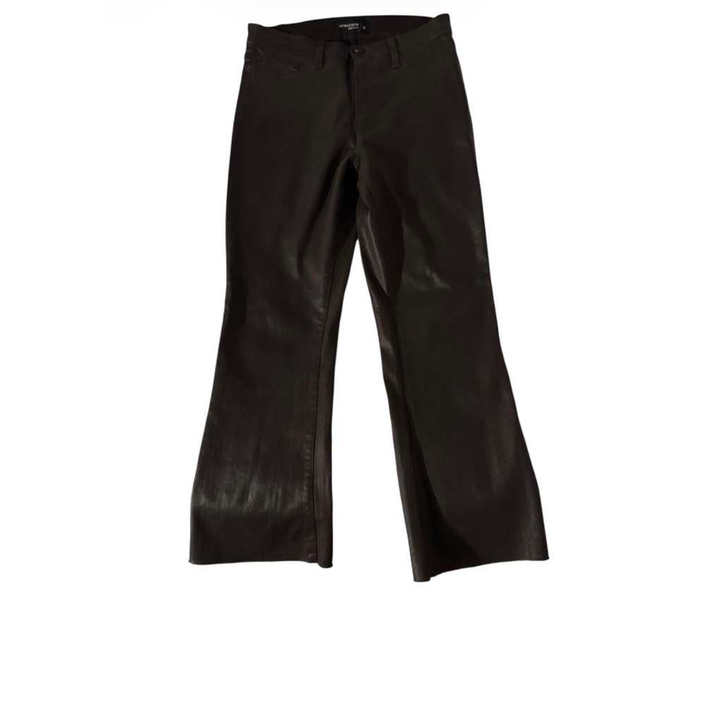 Women's JUST BLACK DENIM Black Boot Cut & Flare Pants Size 30 - Picture 4 of 11